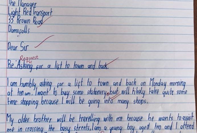  A Business Letter by Lisbon Chingandu